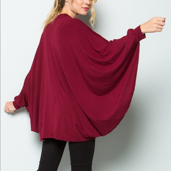 LAST‼️TEAL COLOR!! OVERSIZED Poncho tunic- top - Picture 4 of 10